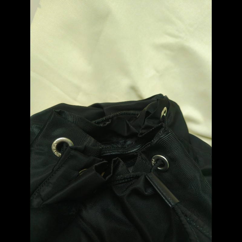 🔥年終狂降🔥【限時降價只到12/31】【8成新】㊣✨PRADA✨普拉達 黑色 帆布 皮革 口袋 中型 後背包 /二手包/二手精品🌳二手樹屋🌳-29