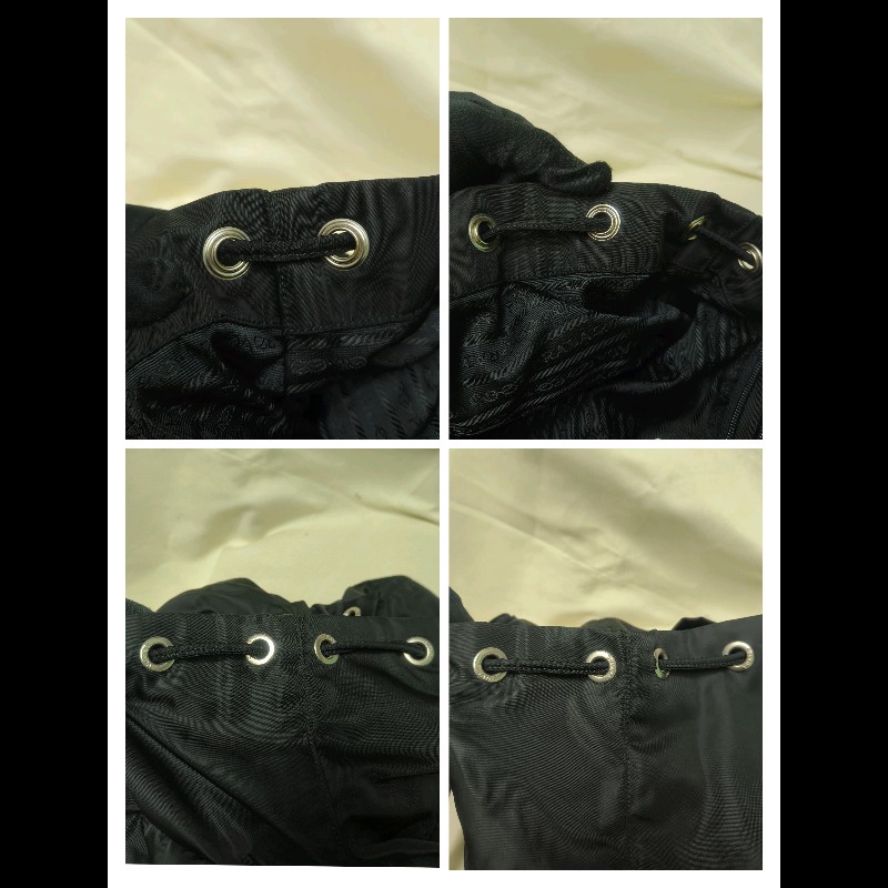 🔥年終狂降🔥【限時降價只到12/31】【8成新】㊣✨PRADA✨普拉達 黑色 帆布 皮革 口袋 中型 後背包 /二手包/二手精品🌳二手樹屋🌳-40