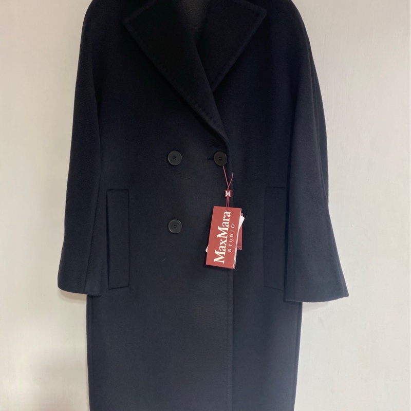 促銷品 MaxMara -Agenda 水波紋 羊毛大衣-2