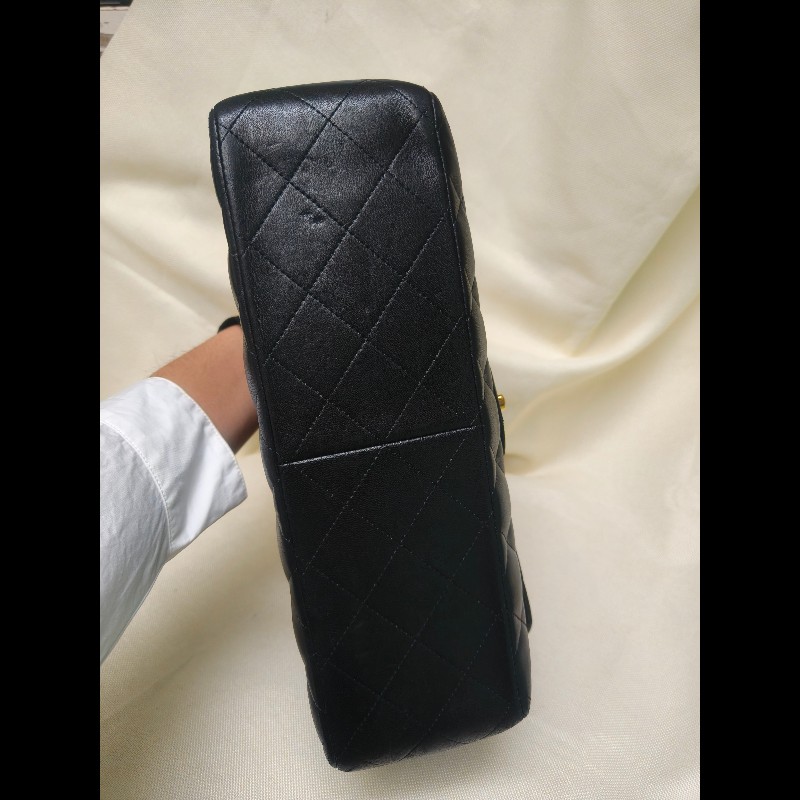 🔥年終狂降🔥【限時降價只到12/31】㊣✨Chanel✨（附購證）香奈兒 小香 Jumbo 30 黑金 羊皮 雷標 保卡 掀蓋 菱格紋 皮穿鏈 單肩包 鏈條包 信封包 斜背包/二手包/二手精品/保證正品🌳二手樹屋🌳-6