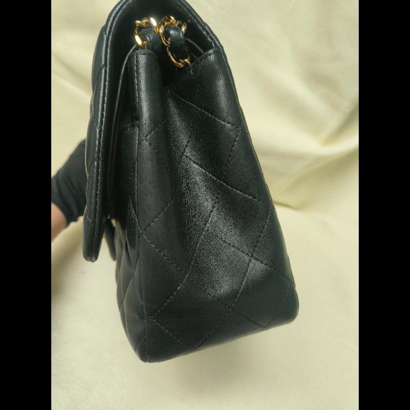 🔥年終狂降🔥【限時降價只到12/31】㊣✨Chanel✨（附購證）香奈兒 小香 Jumbo 30 黑金 羊皮 雷標 保卡 掀蓋 菱格紋 皮穿鏈 單肩包 鏈條包 信封包 斜背包/二手包/二手精品/保證正品🌳二手樹屋🌳-27