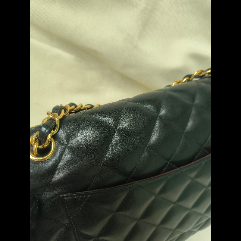 🔥年終狂降🔥【限時降價只到12/31】㊣✨Chanel✨（附購證）香奈兒 小香 Jumbo 30 黑金 羊皮 雷標 保卡 掀蓋 菱格紋 皮穿鏈 單肩包 鏈條包 信封包 斜背包/二手包/二手精品/保證正品🌳二手樹屋🌳-31