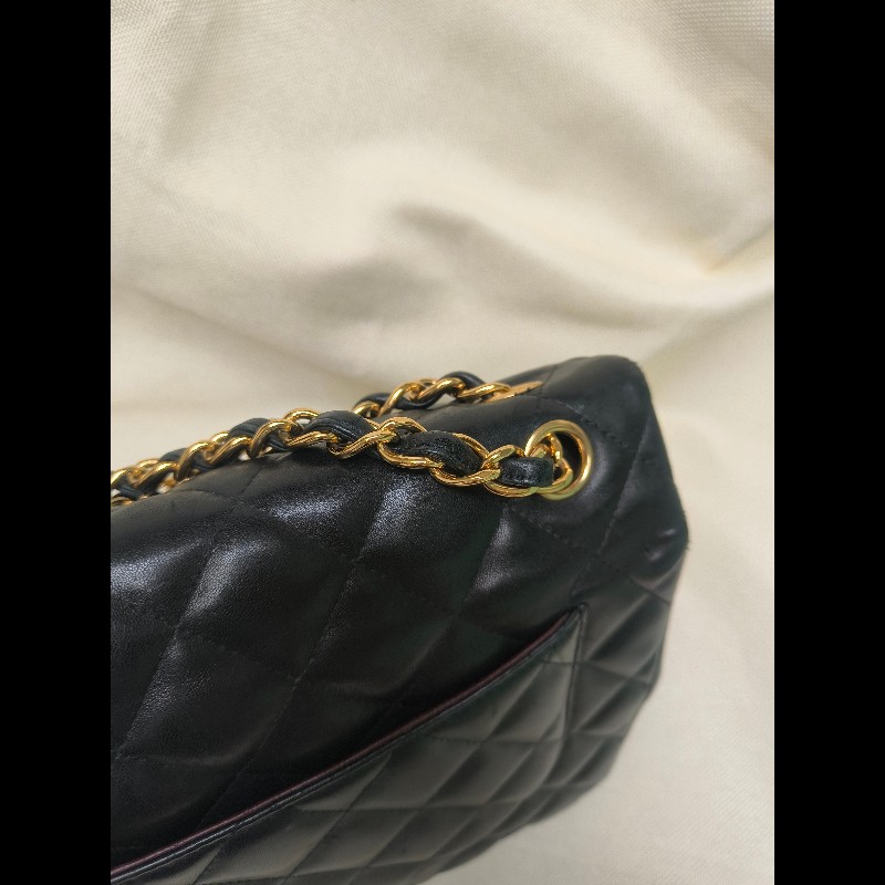 🔥年終狂降🔥【限時降價只到12/31】㊣✨Chanel✨（附購證）香奈兒 小香 Jumbo 30 黑金 羊皮 雷標 保卡 掀蓋 菱格紋 皮穿鏈 單肩包 鏈條包 信封包 斜背包/二手包/二手精品/保證正品🌳二手樹屋🌳-32