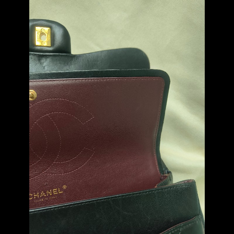 🔥年終狂降🔥【限時降價只到12/31】㊣✨Chanel✨（附購證）香奈兒 小香 Jumbo 30 黑金 羊皮 雷標 保卡 掀蓋 菱格紋 皮穿鏈 單肩包 鏈條包 信封包 斜背包/二手包/二手精品/保證正品🌳二手樹屋🌳-49
