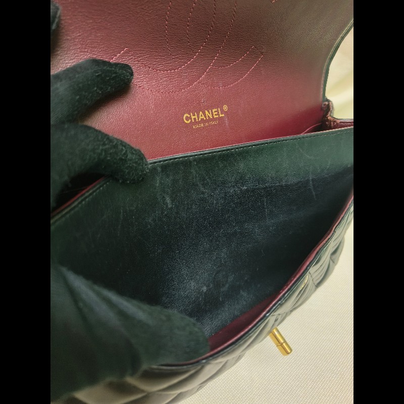 🔥年終狂降🔥【限時降價只到12/31】㊣✨Chanel✨（附購證）香奈兒 小香 Jumbo 30 黑金 羊皮 雷標 保卡 掀蓋 菱格紋 皮穿鏈 單肩包 鏈條包 信封包 斜背包/二手包/二手精品/保證正品🌳二手樹屋🌳-54