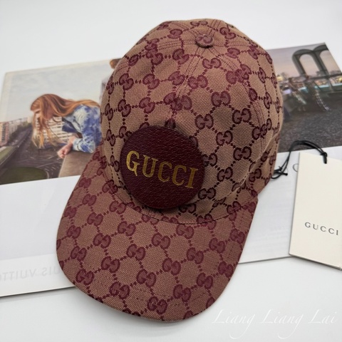 GUCCI GG Monogram 帆布復古棒球帽