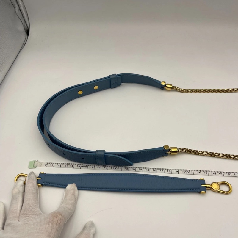 寶格麗 (BVLGARI) 藍色 Serpenti Ellipse Hobo 斜挎包 女士手提包-9