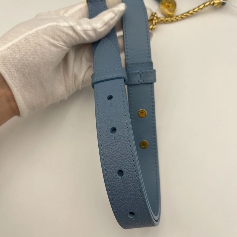 寶格麗 (BVLGARI) 藍色 Serpenti Ellipse Hobo 斜挎包 女士手提包-15