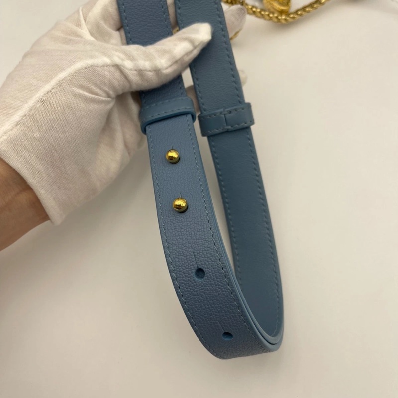 寶格麗 (BVLGARI) 藍色 Serpenti Ellipse Hobo 斜挎包 女士手提包-16