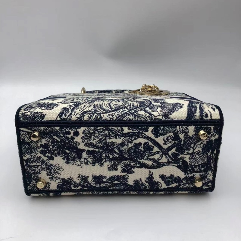 克里斯汀·迪奧 Lady D-Lite Toile de Jouy 反面刺繡兩用包-2