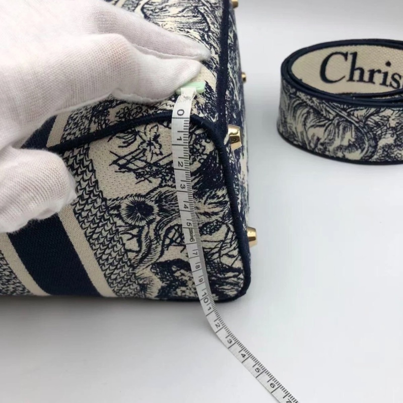 克里斯汀·迪奧 Lady D-Lite Toile de Jouy 反面刺繡兩用包-13