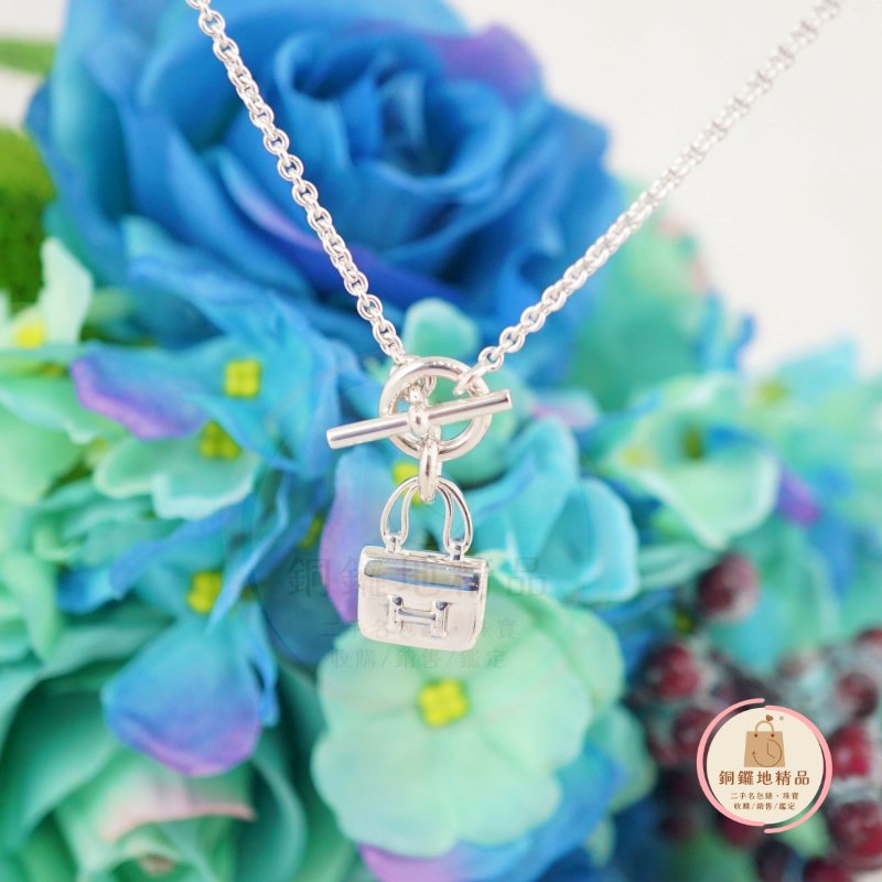 HERMES 愛馬仕 康康銀925項鍊-1