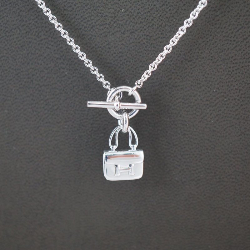 HERMES 愛馬仕 康康銀925項鍊-5