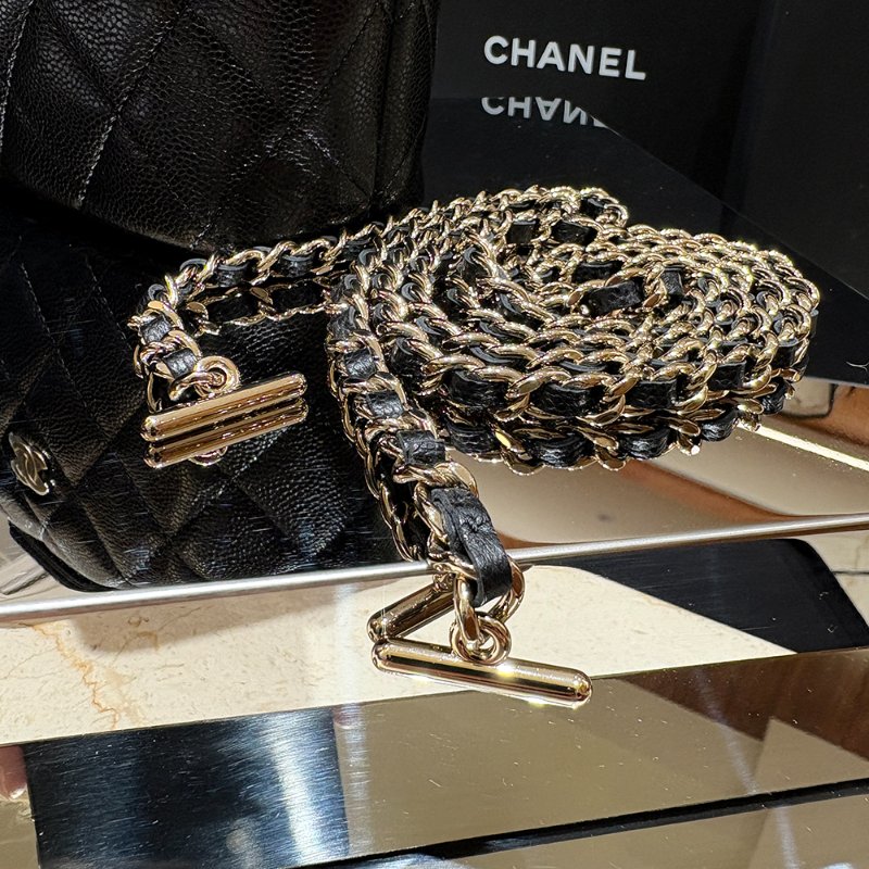 【現貨｜快速出貨】Chanel Mini Hobo Bag 25｜黑色 銀釦 小牛皮金鍊｜晶片款 2025年新款-10