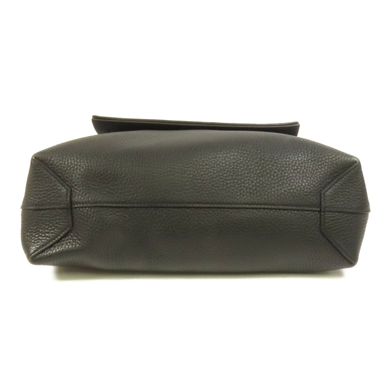 HERMES Clemence皮革Cabasellier 31肩背袋Noir Navy-3