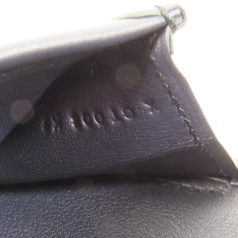 HERMES Swift皮革Jige手拿包Navy-9