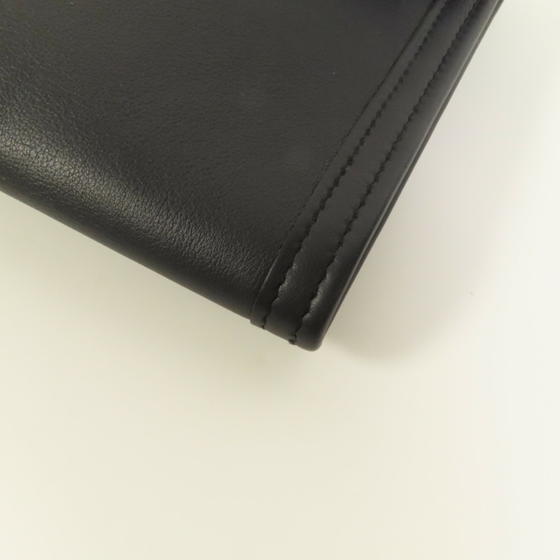 HERMES Swift皮革Jige手拿包Navy-14