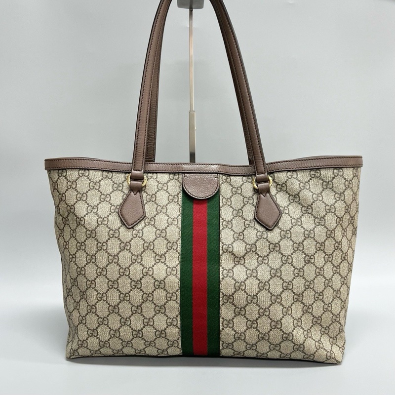 Gucci Ophidia系列老花中號托特包 購物袋-1