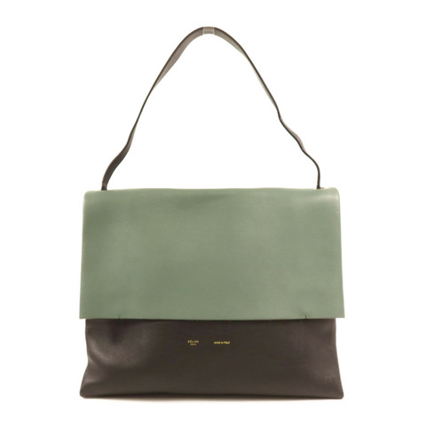 CELINE 牛皮皮革Hand Bag銀扣手挽袋