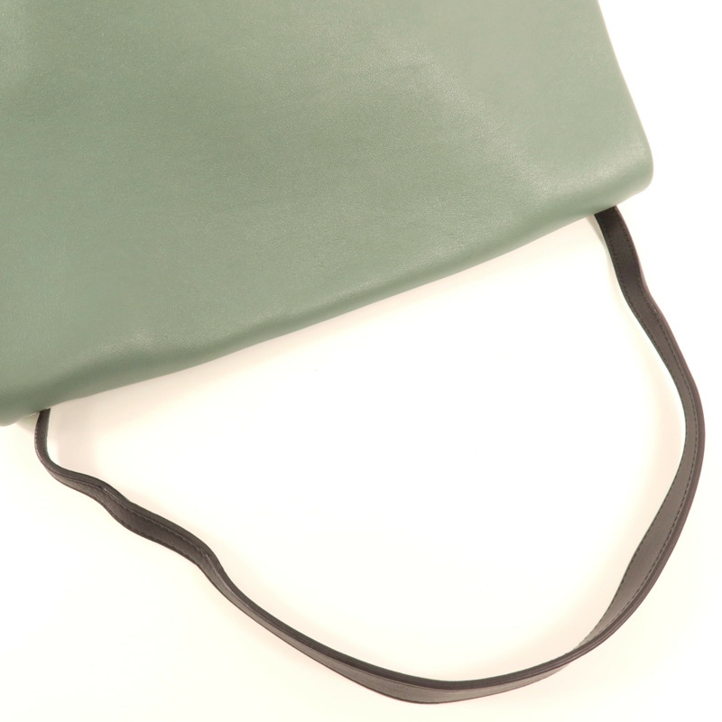 CELINE 牛皮皮革Hand Bag銀扣手挽袋-4