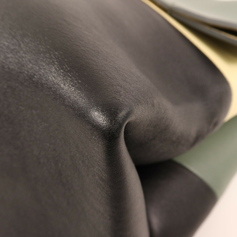 CELINE 牛皮皮革Hand Bag銀扣手挽袋-5