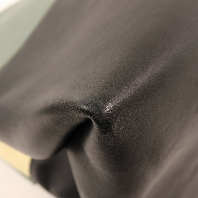 CELINE 牛皮皮革Hand Bag銀扣手挽袋-8