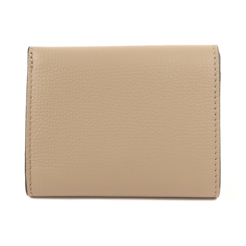 LOEWE 牛皮皮革Anagram Trifold Wallet銀扣錢包-1