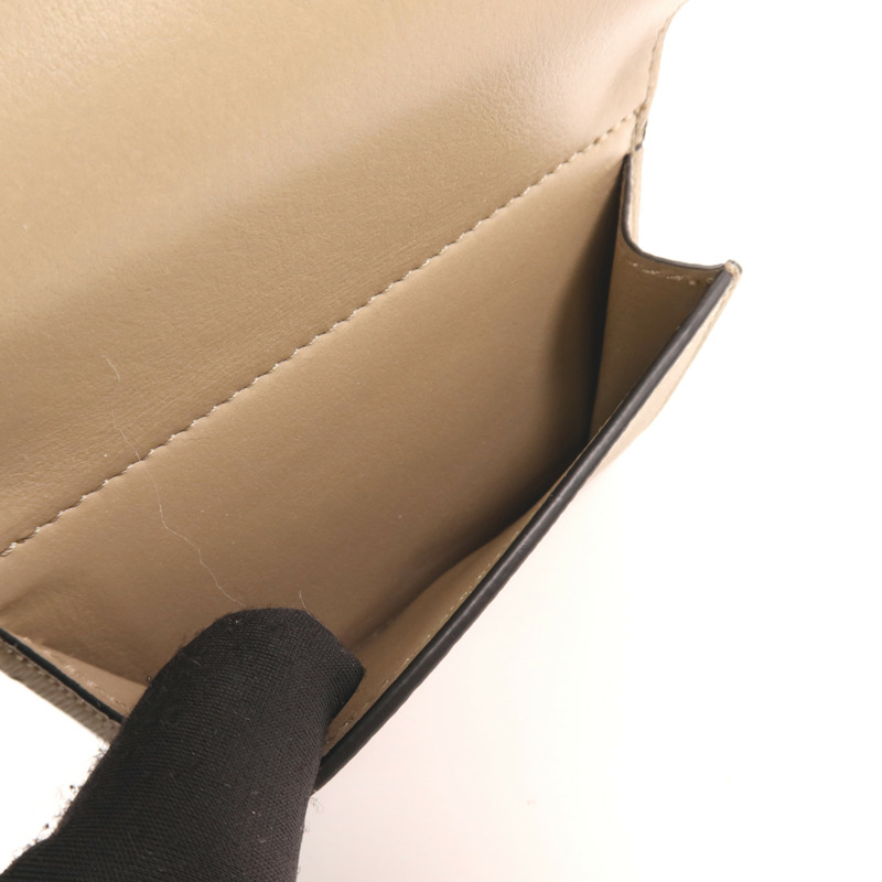 LOEWE 牛皮皮革Anagram Trifold Wallet銀扣錢包-6