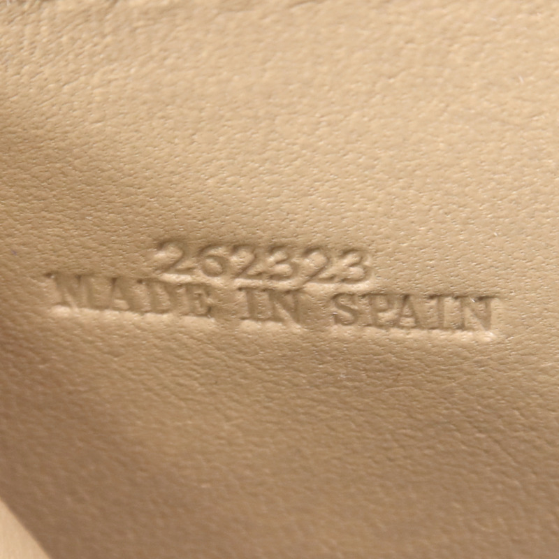 LOEWE 牛皮皮革Anagram Trifold Wallet銀扣錢包-8