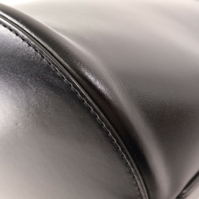 CELINE 牛皮皮革Bucket Bag金扣肩背袋-5