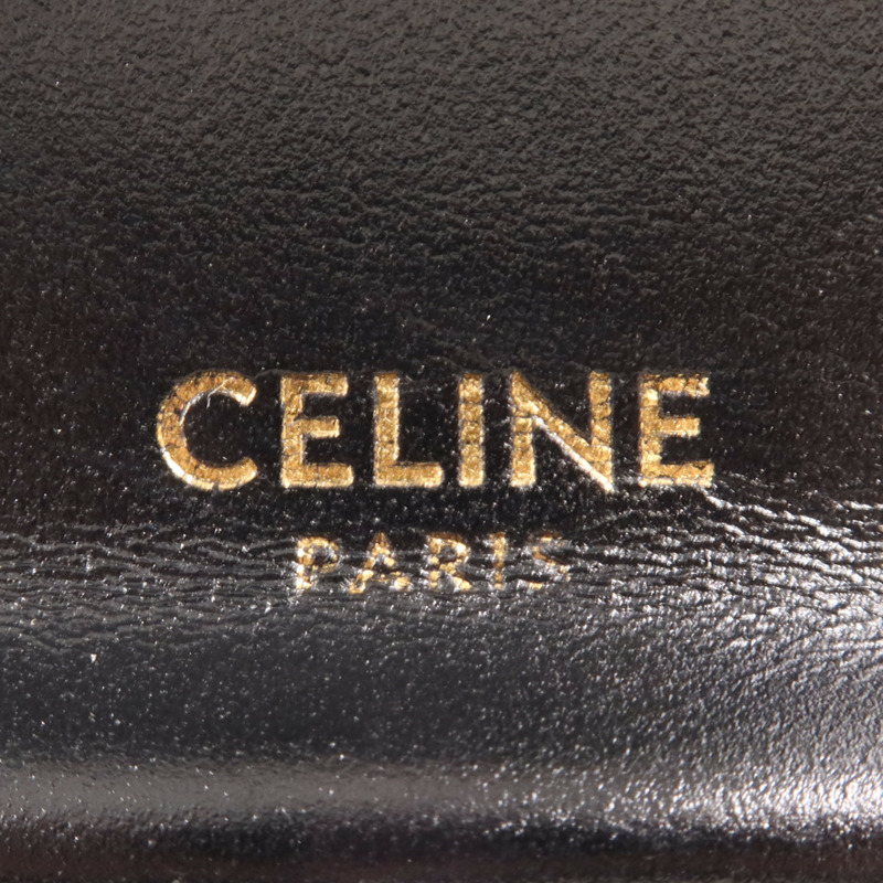 CELINE 牛皮皮革Bucket Bag金扣肩背袋-10