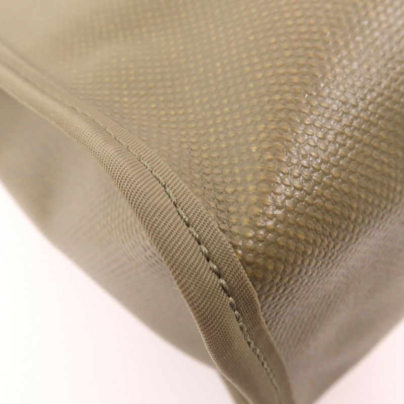 HERMES 塗層帆布Herbag PM銀扣手挽肩背兩用袋Lichen/Noir-6