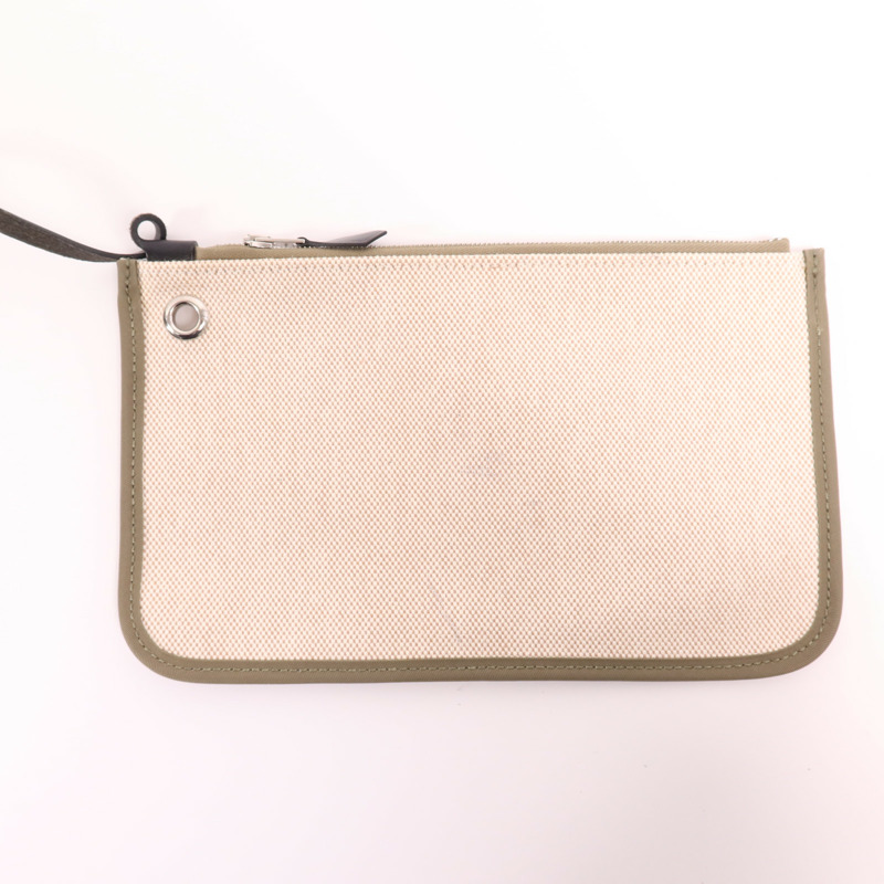 HERMES 塗層帆布Herbag PM銀扣手挽肩背兩用袋Lichen/Noir-13