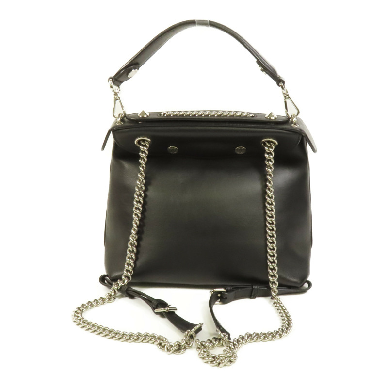 FENDI 牛皮皮革Back to School銀扣背包手挽袋兩用-1