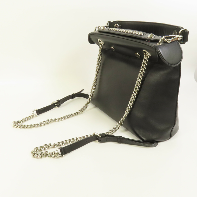 FENDI 牛皮皮革Back to School銀扣背包手挽袋兩用-4