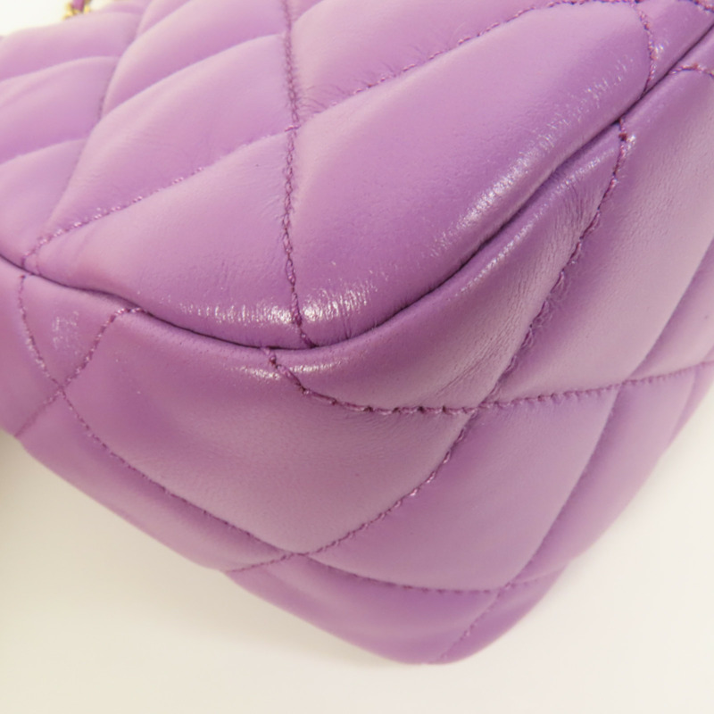 CHANEL 羊皮皮革Pick Me Up Hobo Bag金扣肩背袋-12