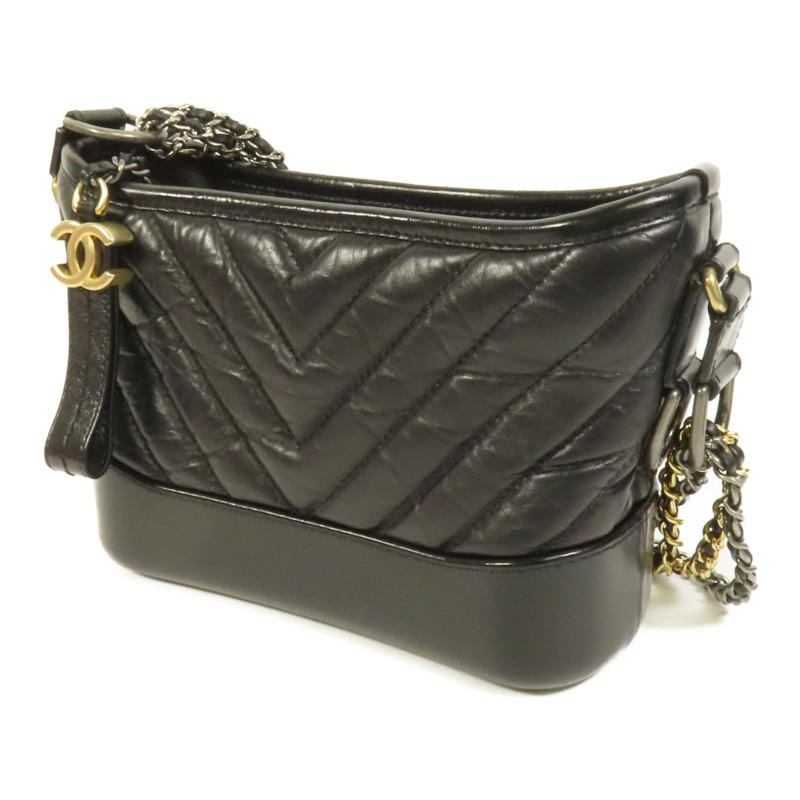 CHANEL 牛皮皮革Gabrielle Small鏈帶肩背袋-2