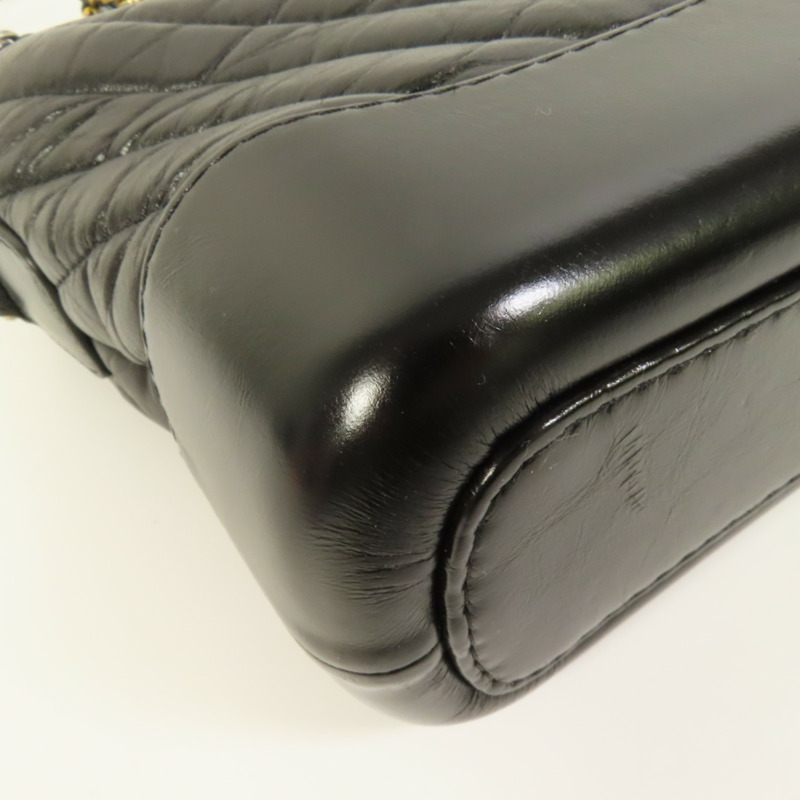 CHANEL 牛皮皮革Gabrielle Small鏈帶肩背袋-13