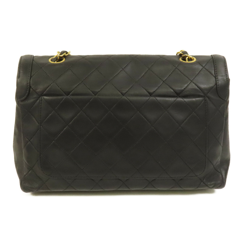 CHANEL 羊皮皮革Vintage Chain Shoulder金扣肩背袋-1