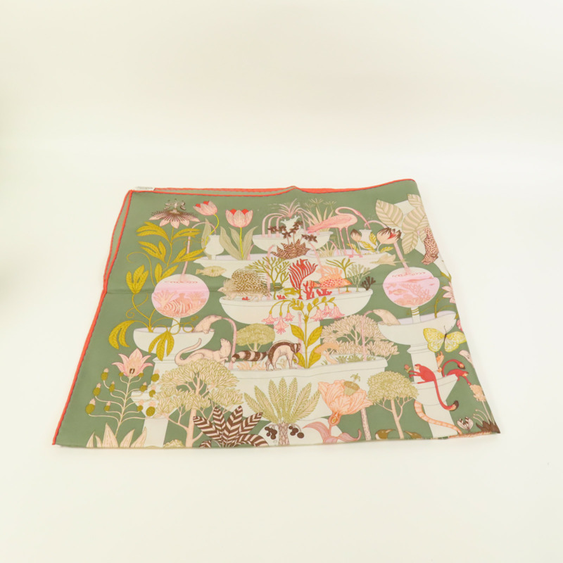 HERMES 絲質Scarf 90X90絲巾-4