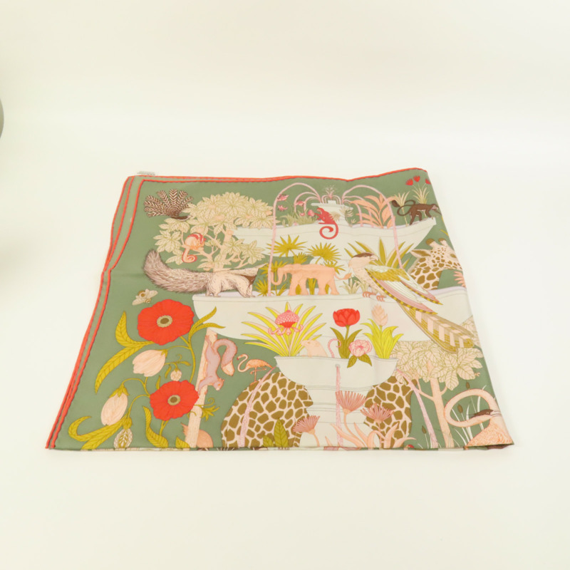 HERMES 絲質Scarf 90X90絲巾-6