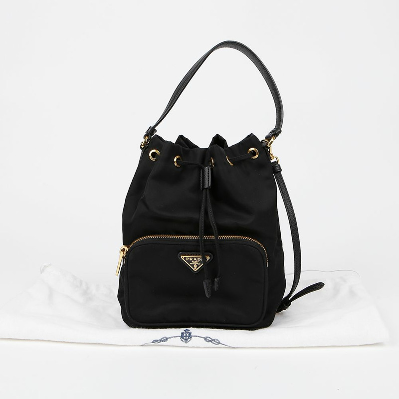 PRADA Duet 水桶手提單肩包 1BH038-0