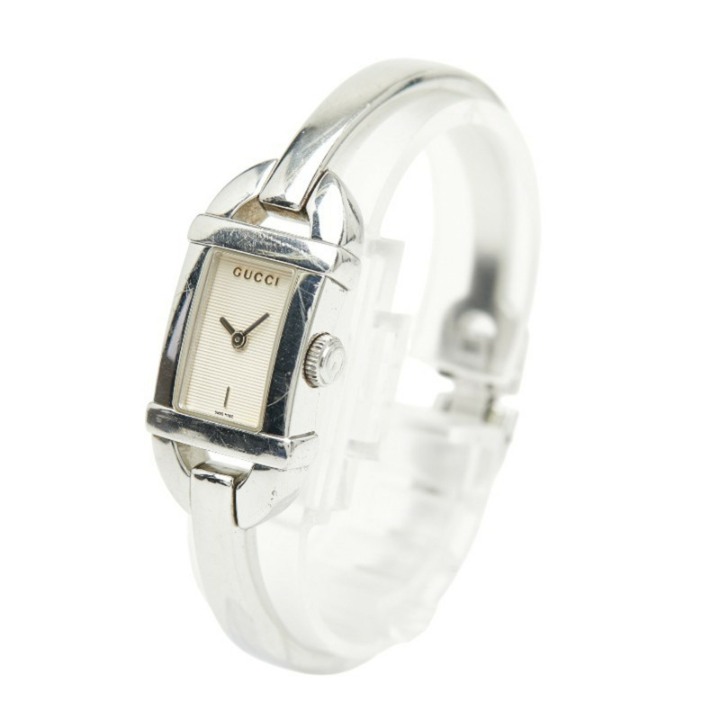 Gucci 手鐲腕錶 6800L 石英機芯 銀色錶盤 不鏽鋼錶殼 女士 GUCCI-1