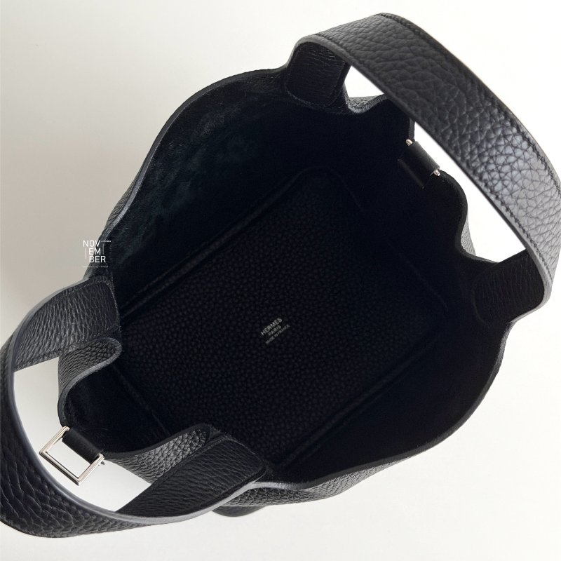 99新🆕 Hermès 愛馬仕 Picotin18 黑色銀釦-4