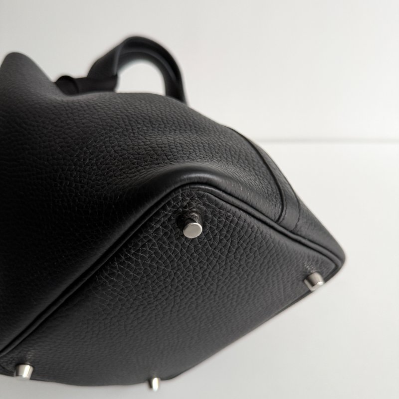 99新🆕 Hermès 愛馬仕 Picotin18 黑色銀釦-6