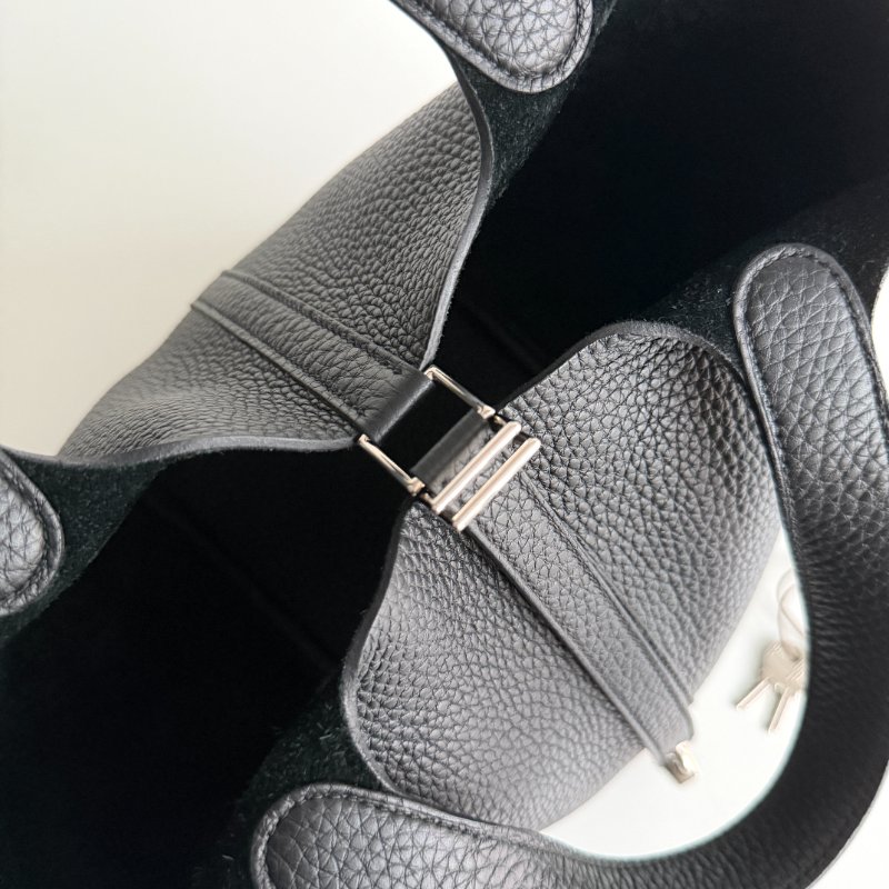 99新🆕 Hermès 愛馬仕 Picotin18 黑色銀釦-8