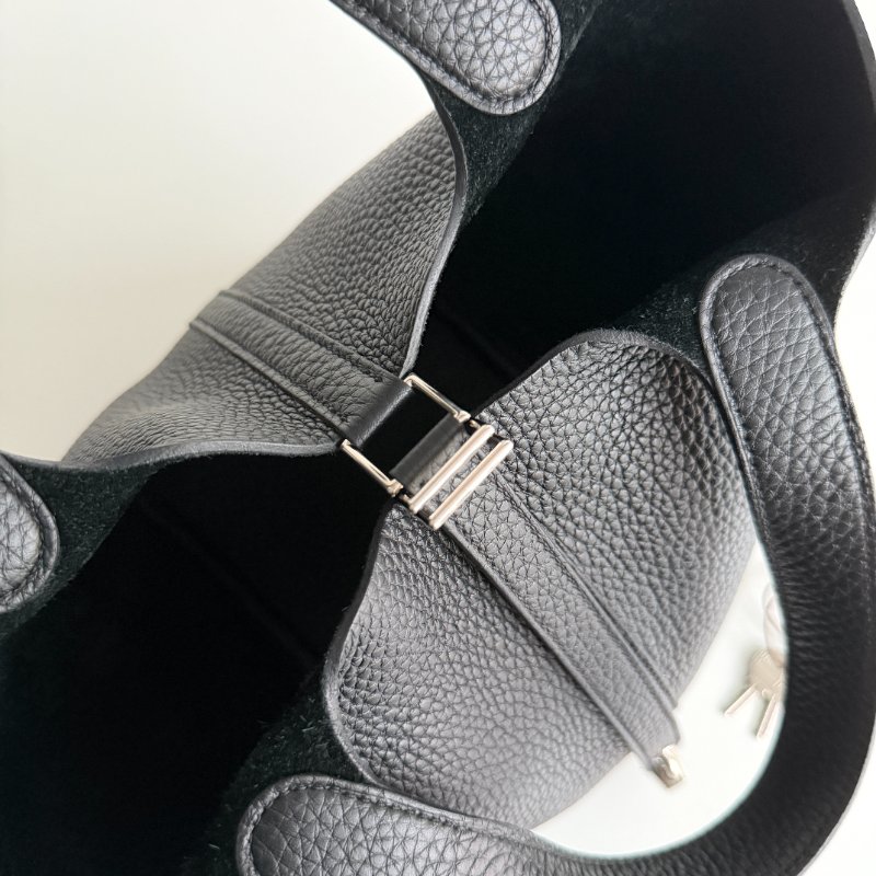 99新🆕 Hermès 愛馬仕 Picotin18 黑色銀釦-9