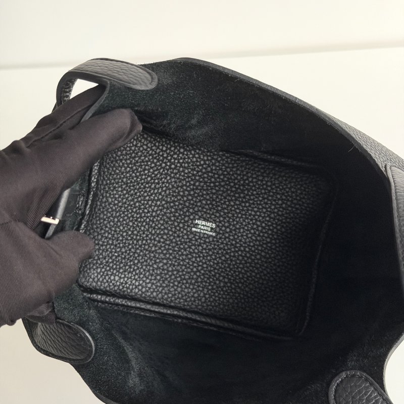 99新🆕 Hermès 愛馬仕 Picotin18 黑色銀釦-10