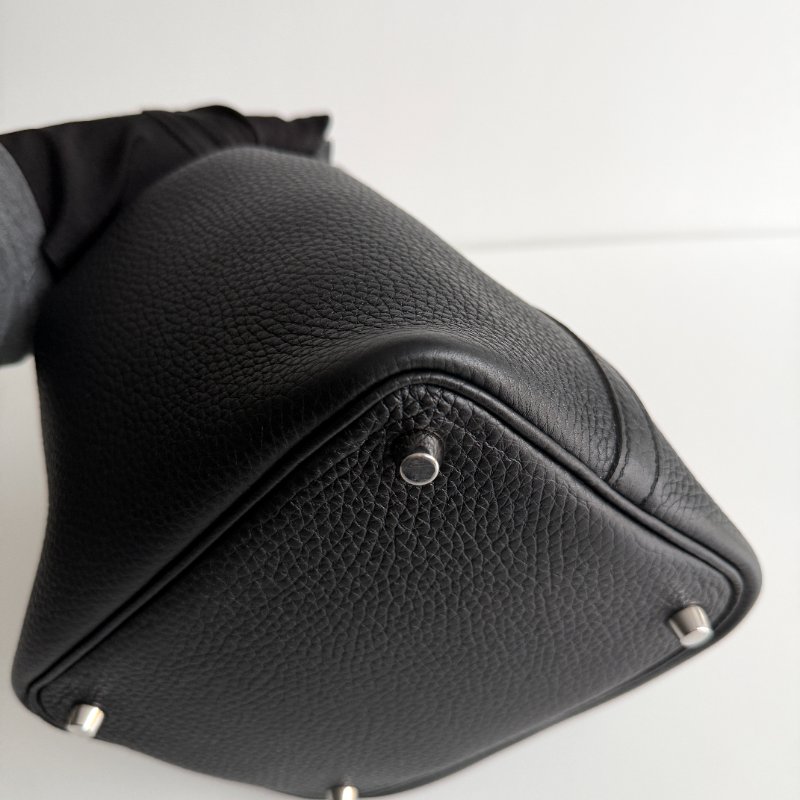 99新🆕 Hermès 愛馬仕 Picotin18 黑色銀釦-12