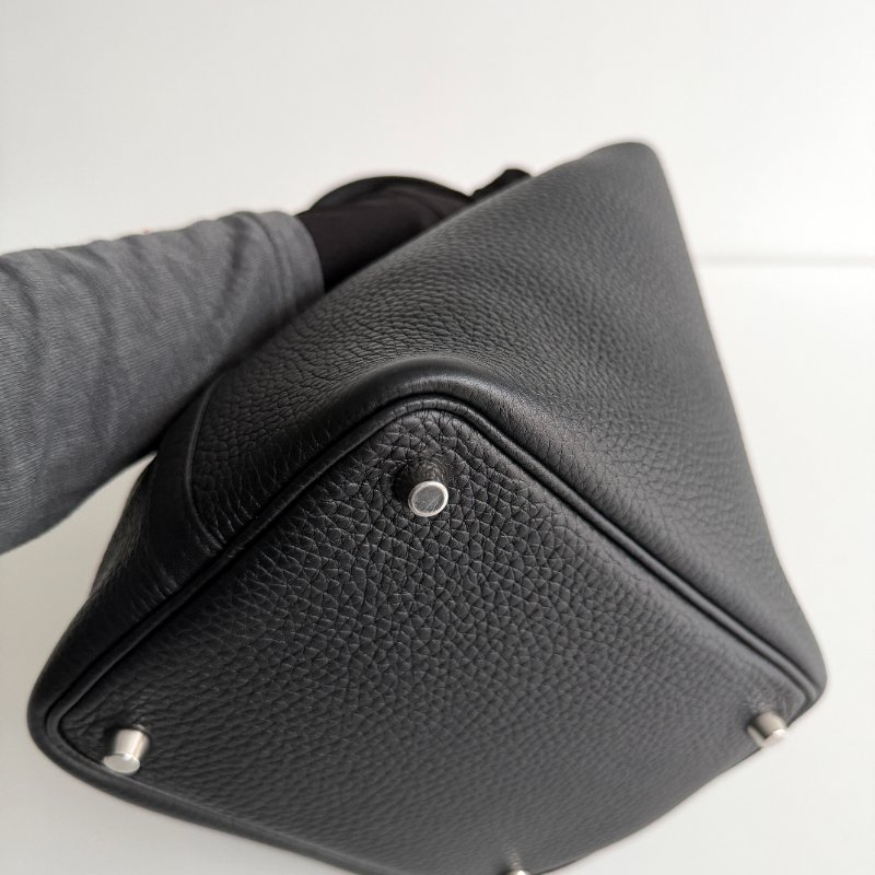 99新🆕 Hermès 愛馬仕 Picotin18 黑色銀釦-13